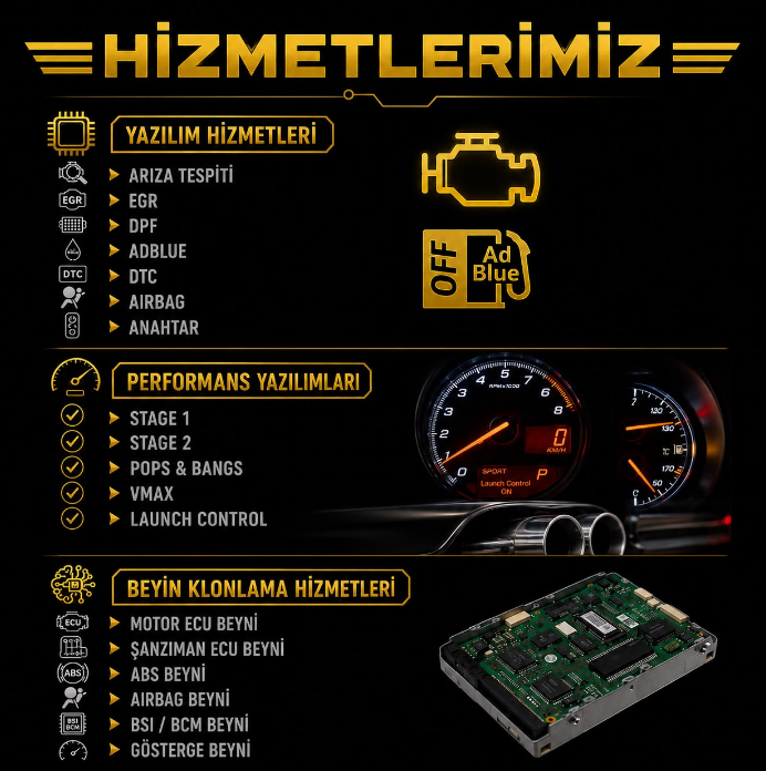 Oto beyin ve ECU hizmetleri